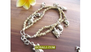 Bali Bead Anklets Charm Bracelets Wholesale Package